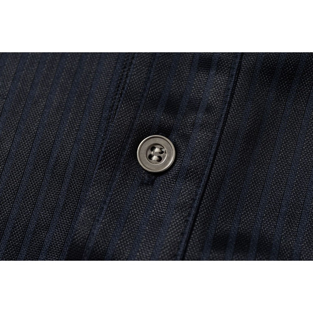 Badge Embroidered Fake Two Piece Polo Shirt - Thrashink