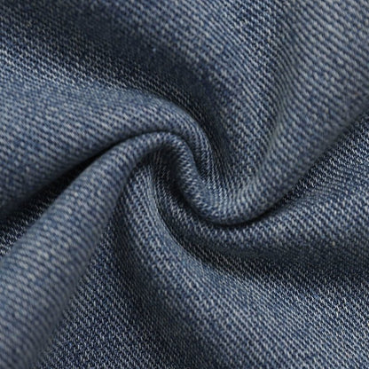 Bamboo Embroidered Bermuda Denim Shorts - Thrashink