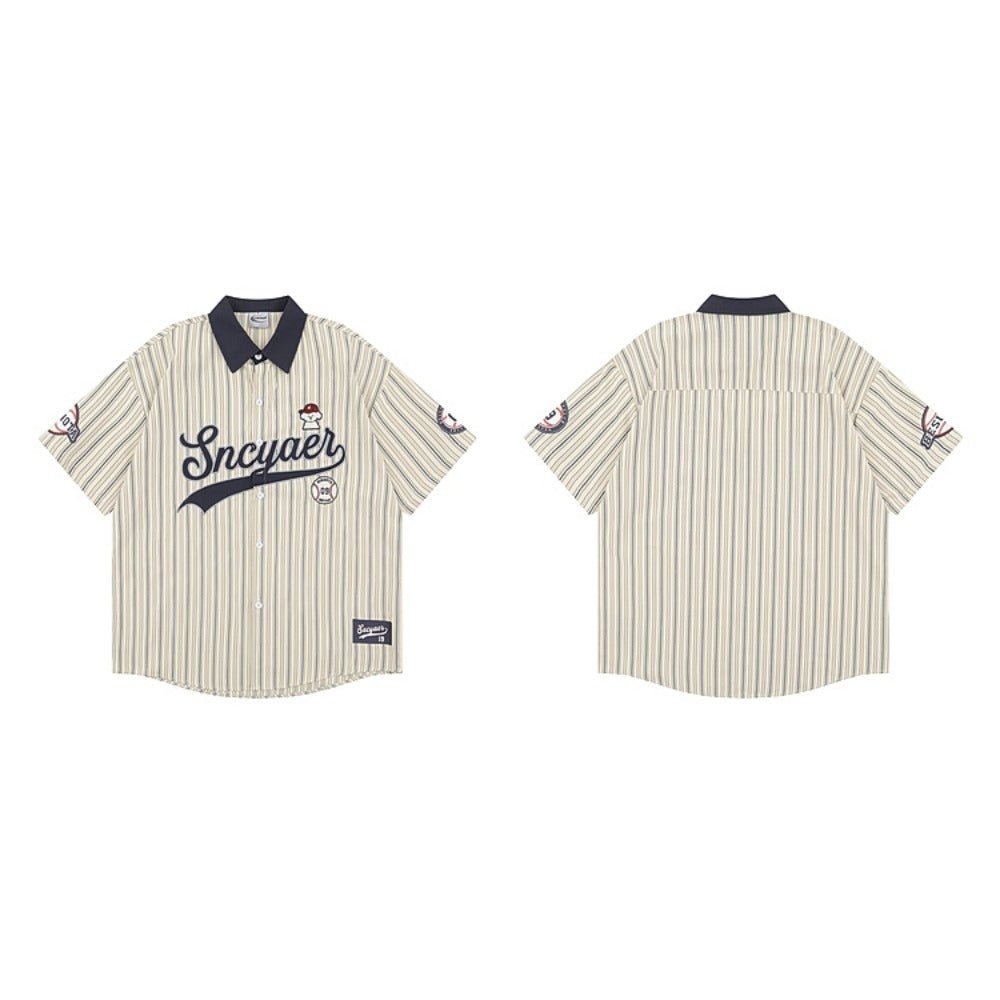 Baseball Puppy Striped T-Shirt - Thrashink