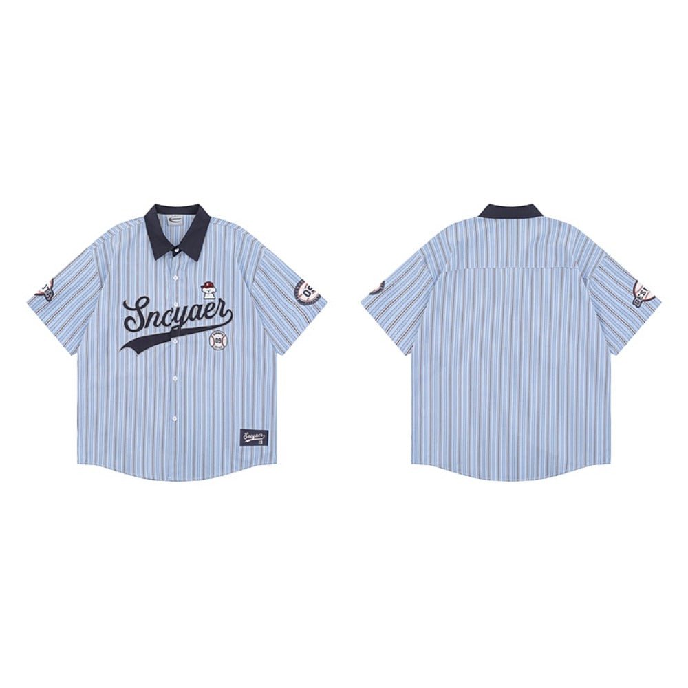 Baseball Puppy Striped T-Shirt - Thrashink