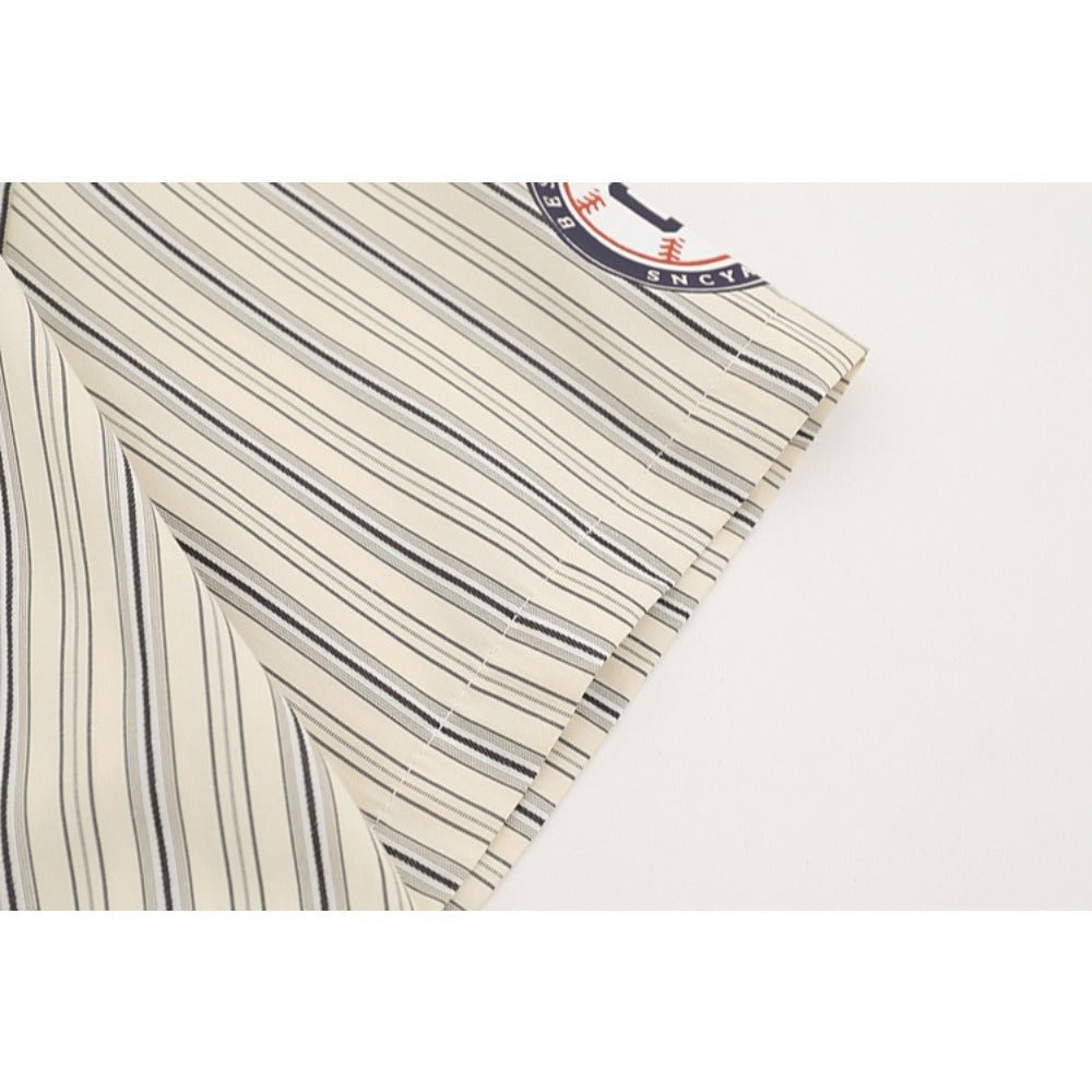 Baseball Puppy Striped T-Shirt - Thrashink