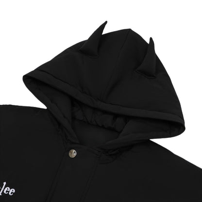 Bat Wing Hooded Cotton Padded Jacket - Thrashink