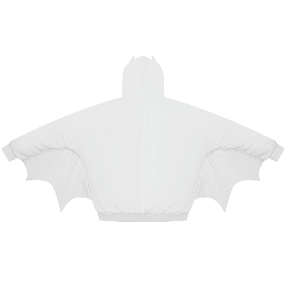 Bat Wing Hooded Cotton Padded Jacket - Thrashink