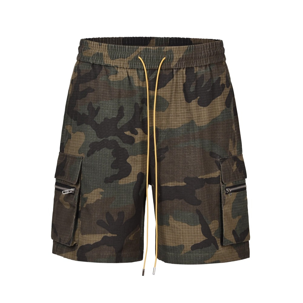RO Washed Camo Cargo Shorts