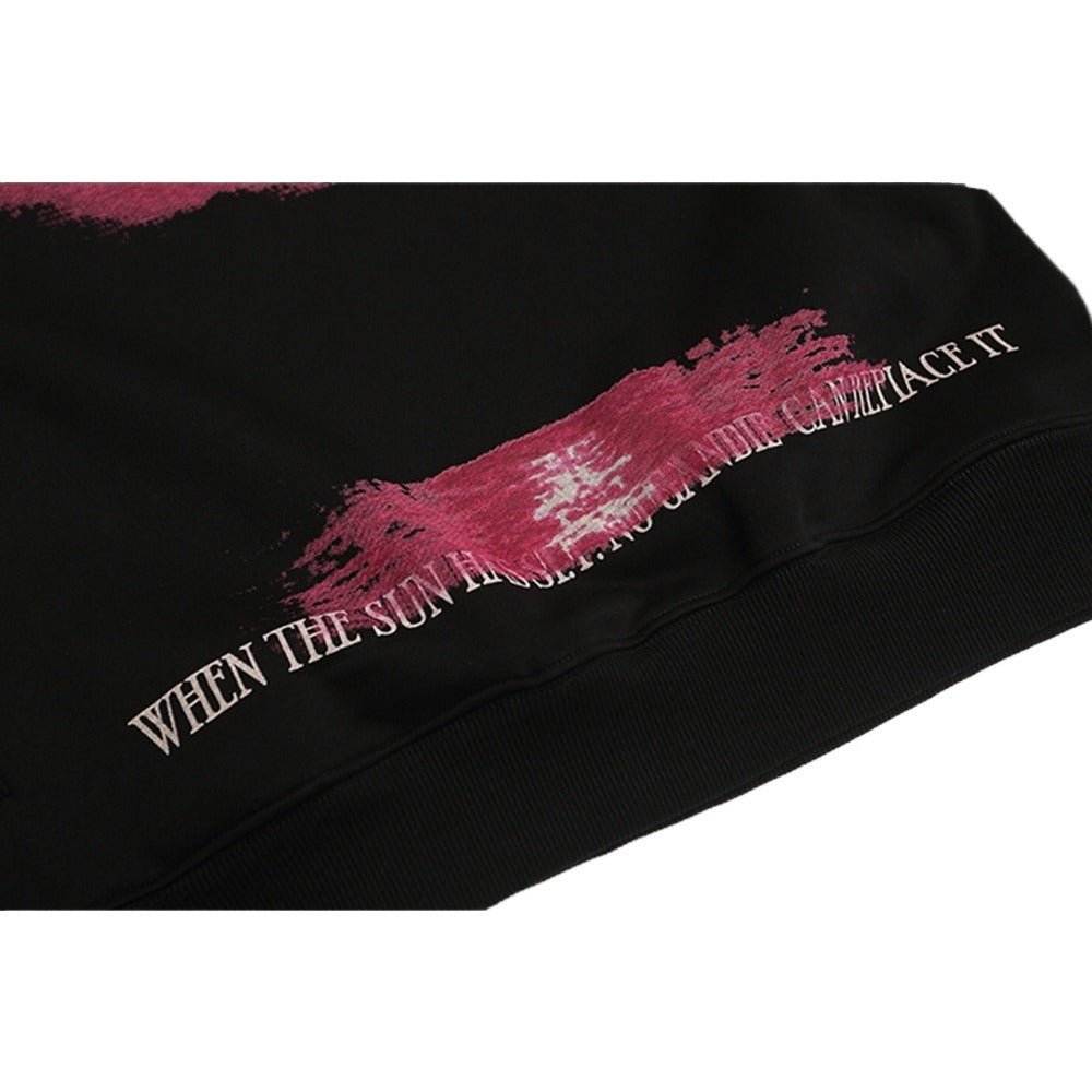 BEGOBERG Sunset Trace Print Hoodie - Thrashink