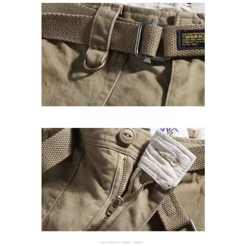Belted Cargo Shorts - Thrashink