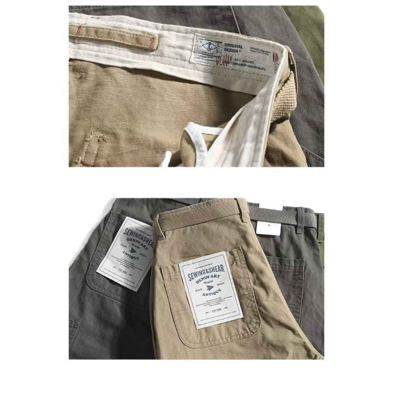 Belted Cargo Shorts - Thrashink