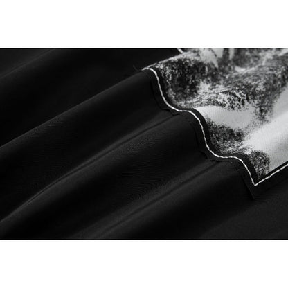 Black Artistic Portrait Bomber Jacket - Thrashink