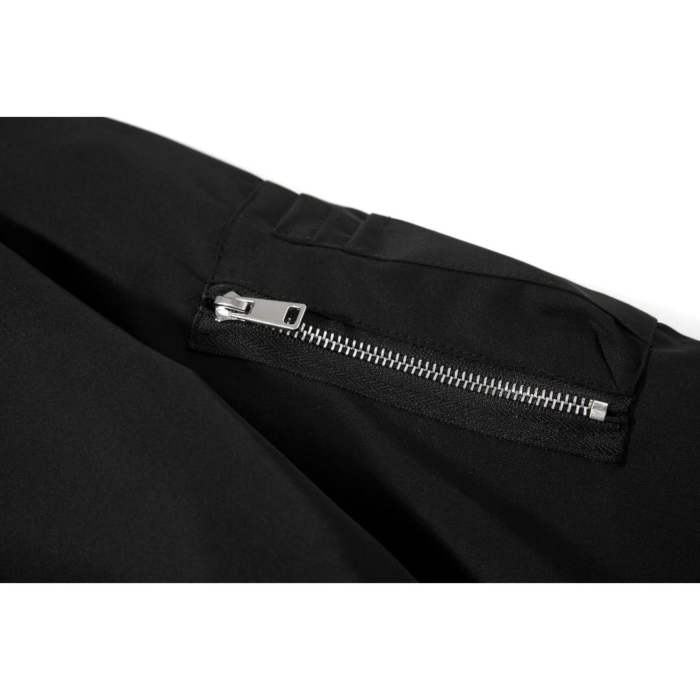 Black Artistic Portrait Bomber Jacket - Thrashink