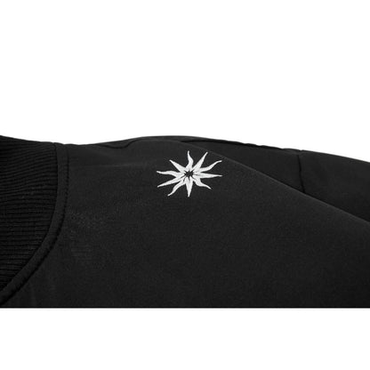 Black Artistic Portrait Bomber Jacket - Thrashink