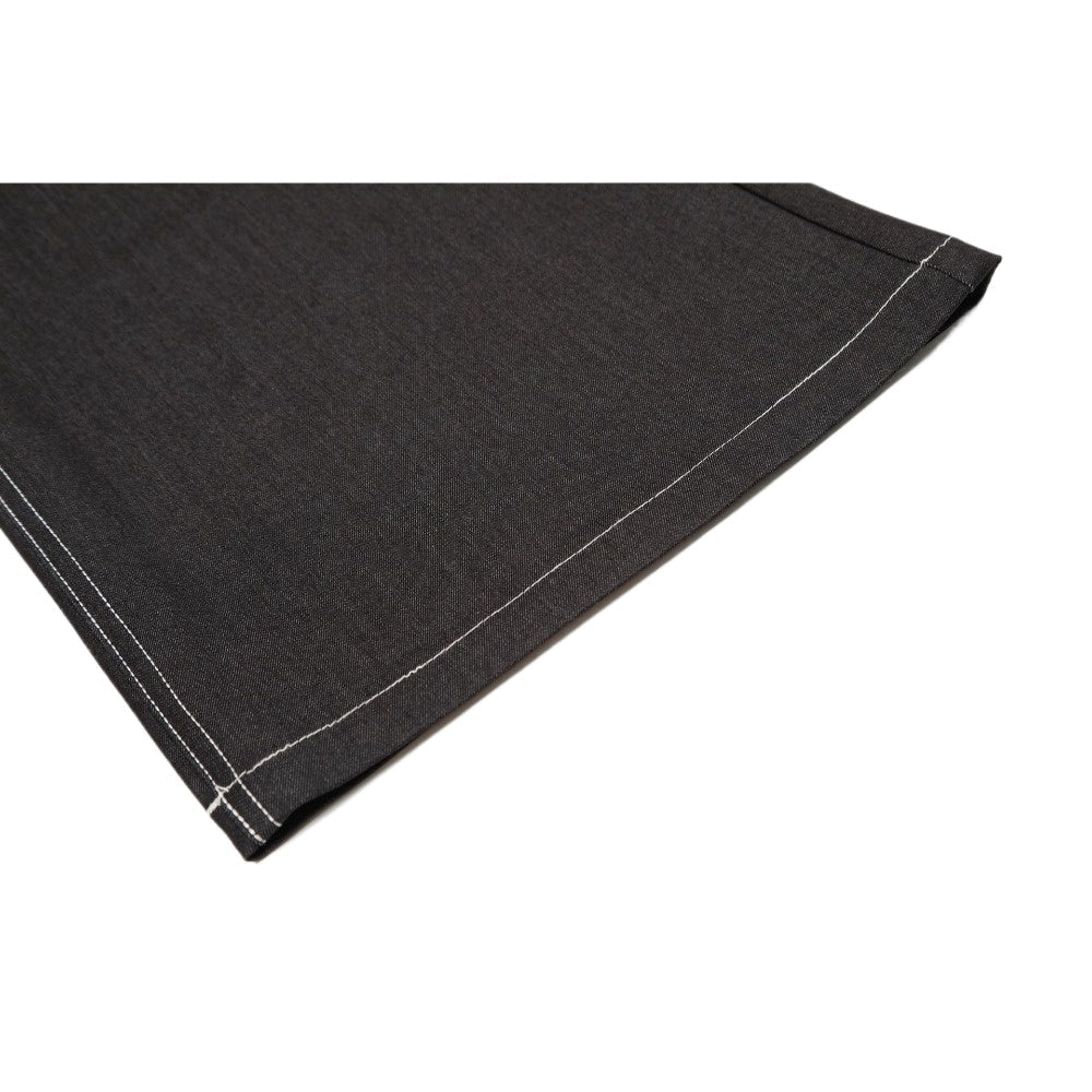 Black Contrast Stitch Wide - Leg Jeans - Thrashink