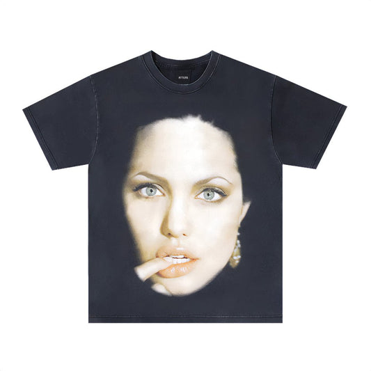 Black "Jolie" T-Shirt - Thrashink