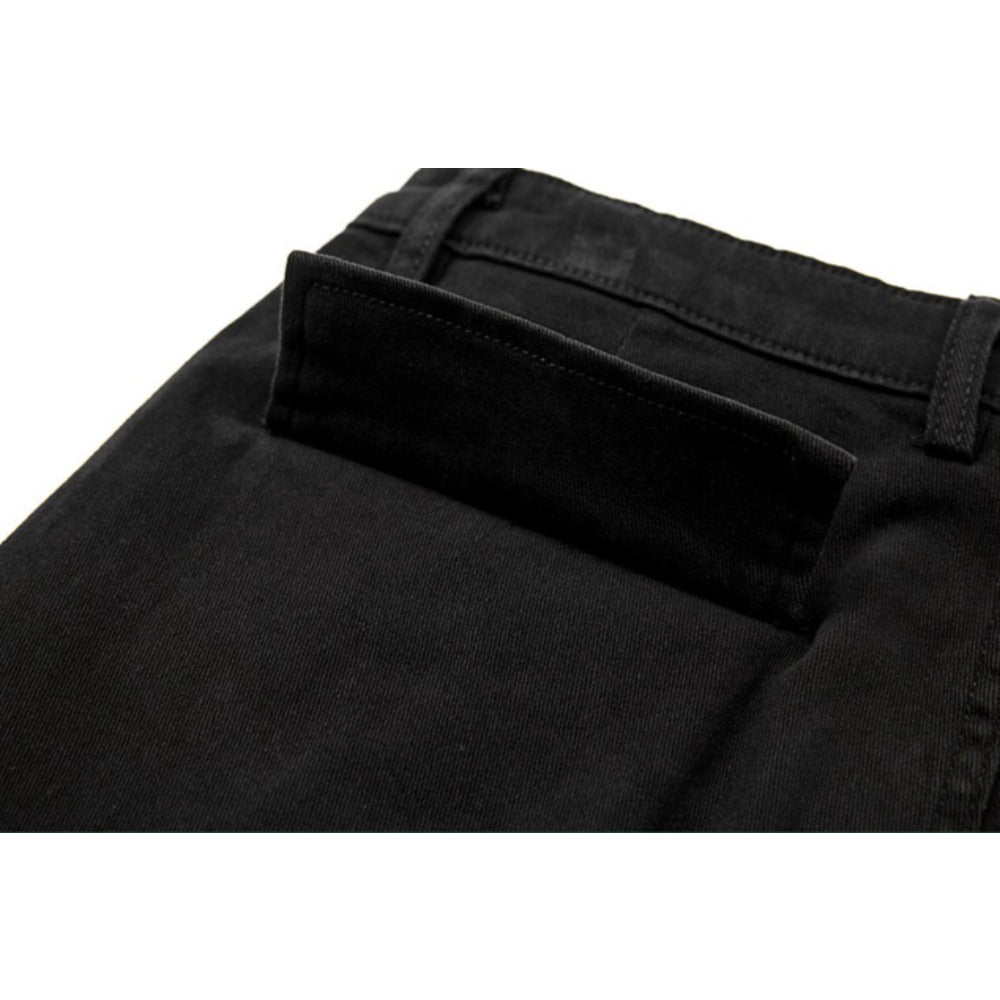 Black Rivet Strapped Flared Pants - Thrashink