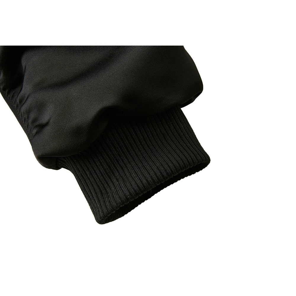 Black Zebra Faux Fur Hooded Bomber Jacket - Thrashink