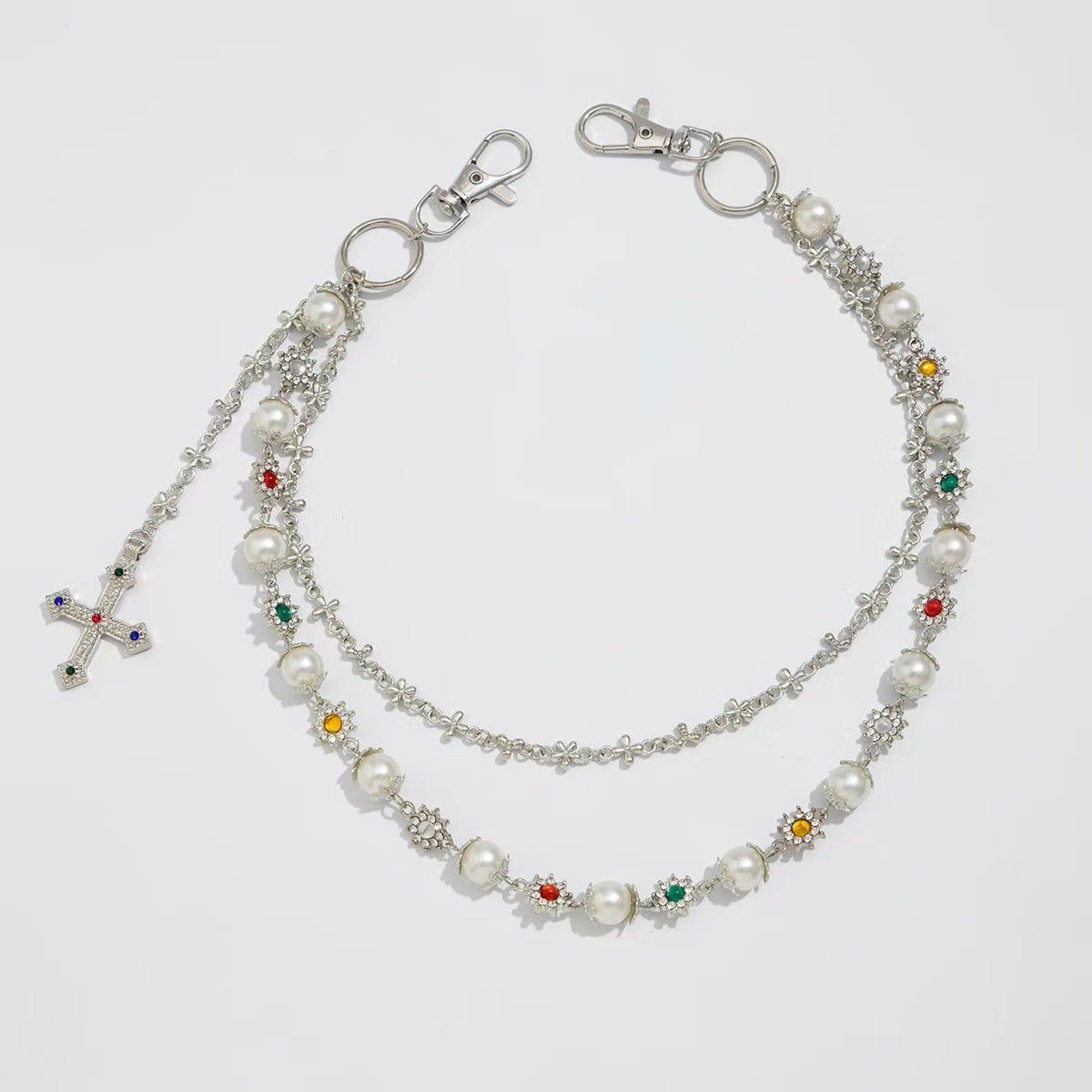 Blossoms Pearl Pants Chain Pendant - Thrashink