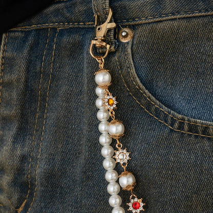 Blossoms Pearl Pants Chain Pendant - Thrashink