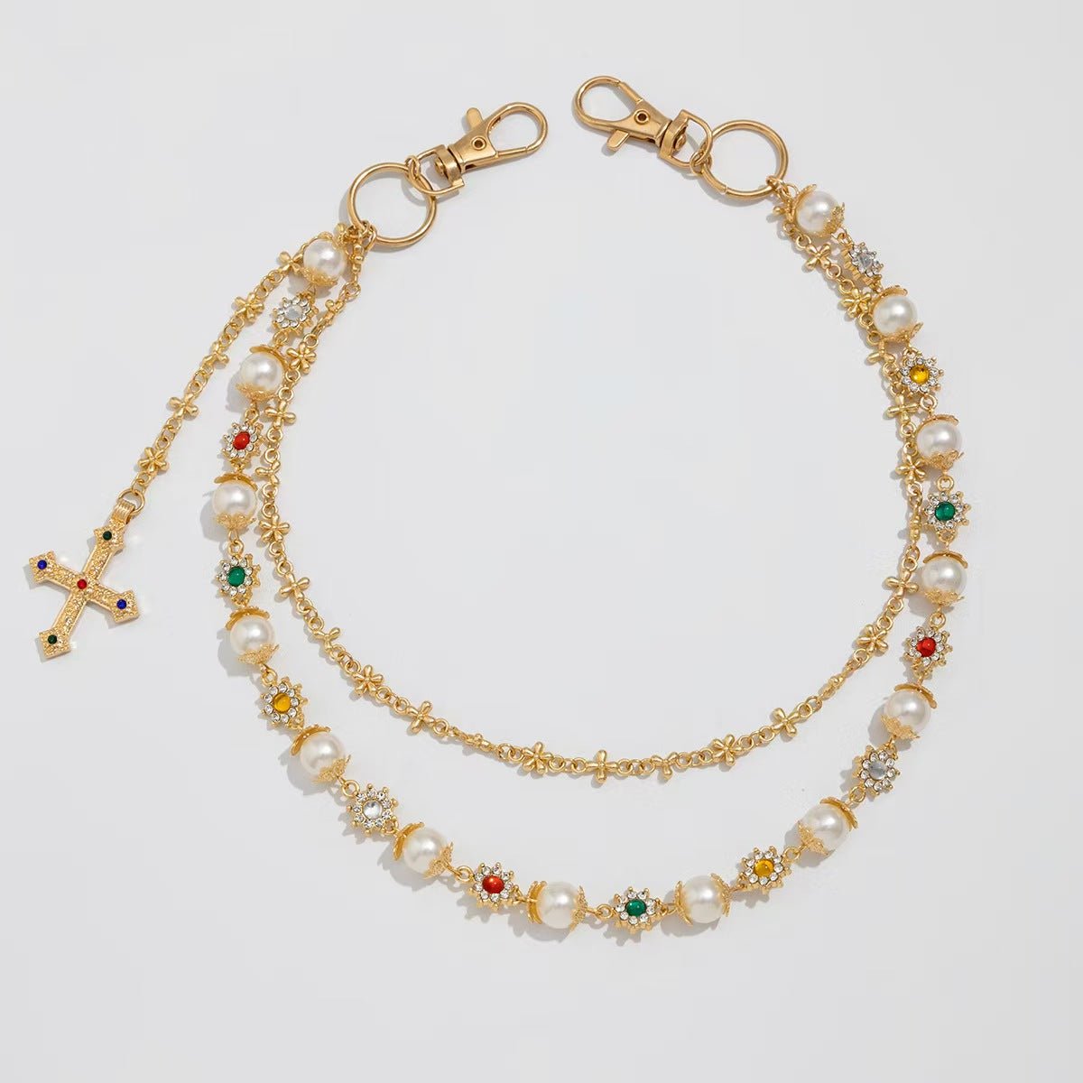 Blossoms Pearl Pants Chain Pendant - Thrashink