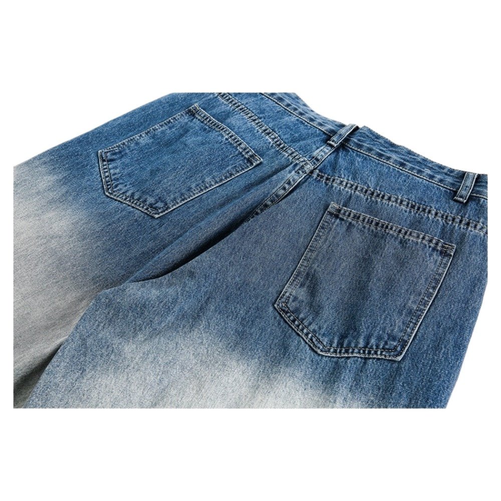 Blue Ombre Denim Jeans - Thrashink