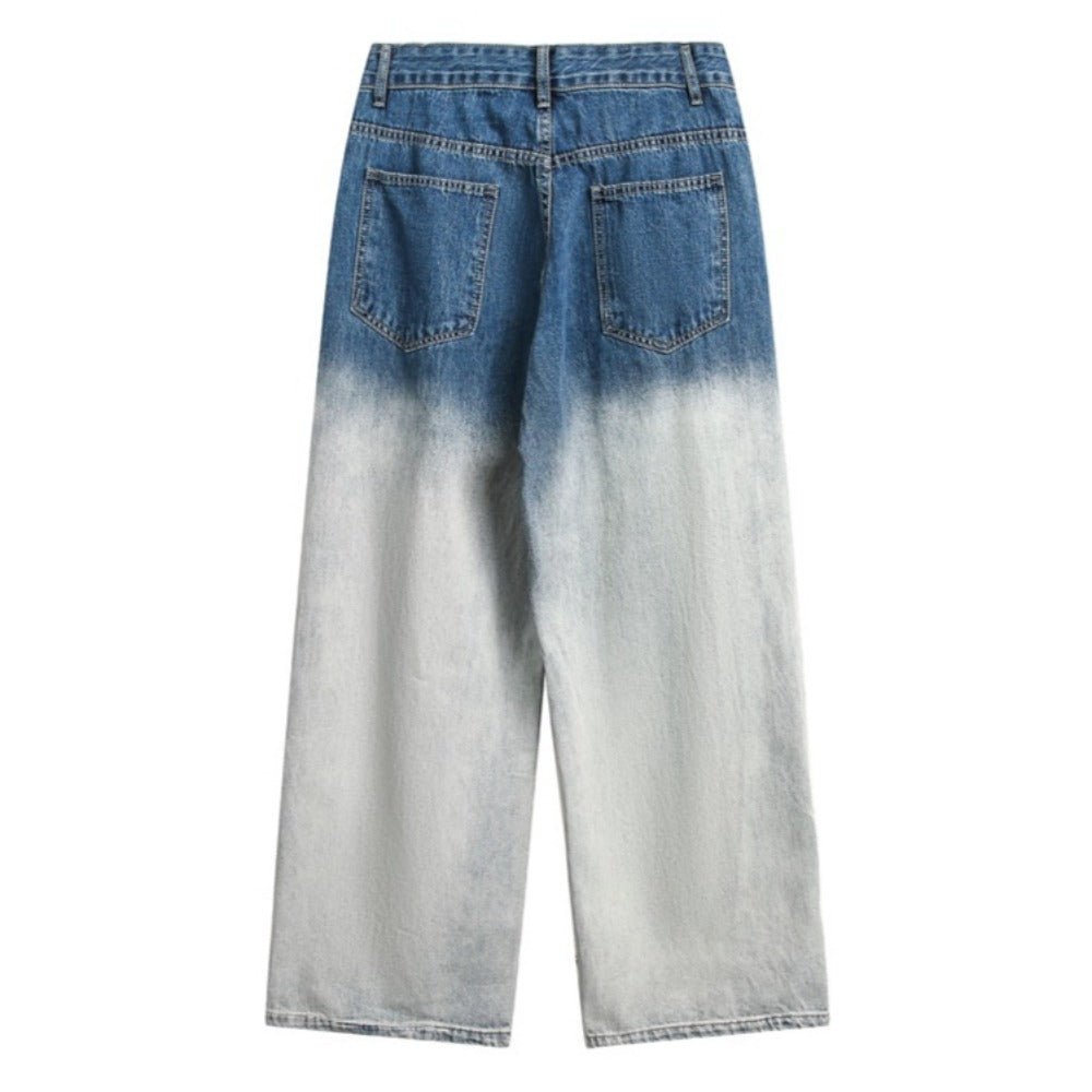 Blue Ombre Denim Jeans - Thrashink