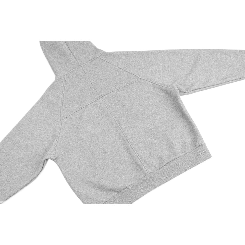 Blurred Letter Print Fleece - Lined Hoodie - Thrashink