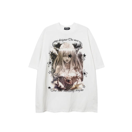 "BMSKTREE" Printed Short Sleeve T-Shirt - Thrashink