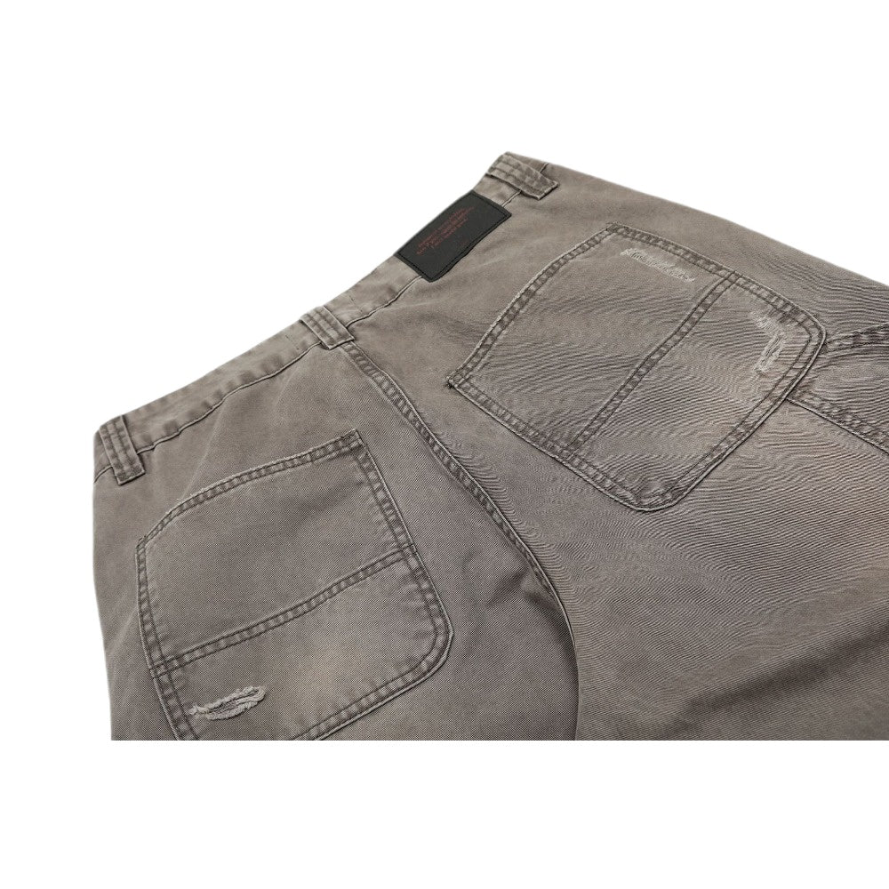 Brown Distressed Cargo Wide - Leg Pants - Thrashink