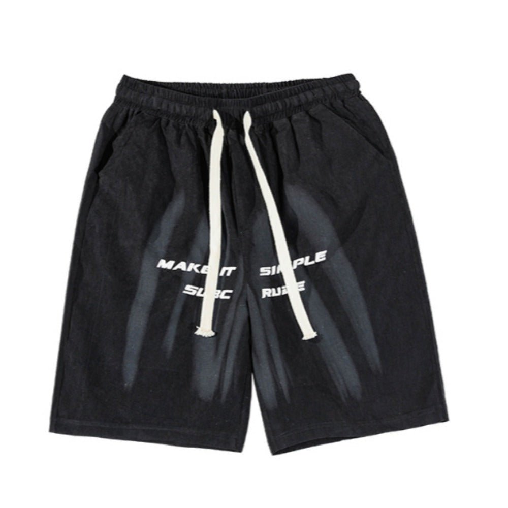 Brush Rude Drawstring Sport Shorts - Thrashink
