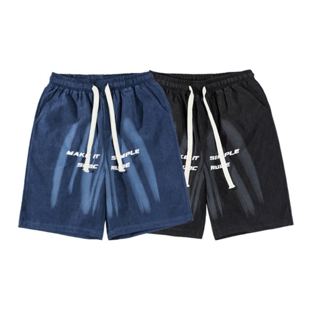 Brush Rude Drawstring Sport Shorts - Thrashink