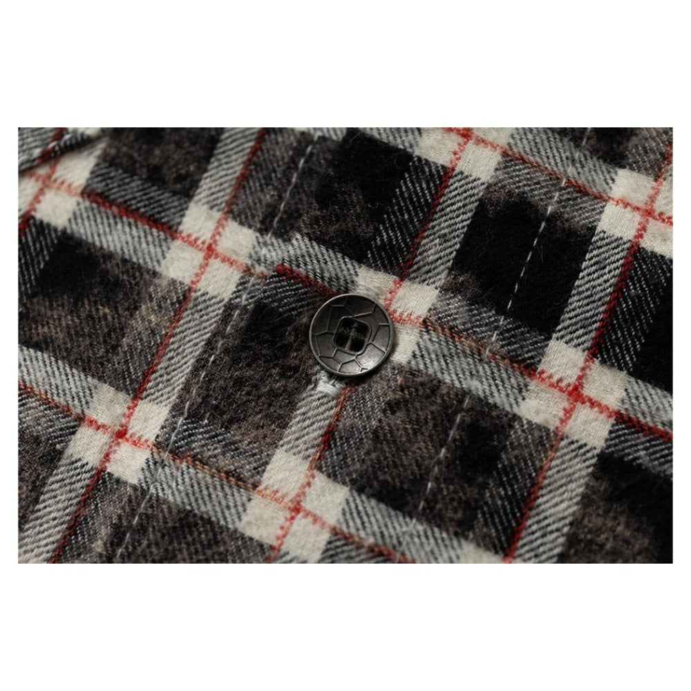 Black and White Distressed Frayed Shirt