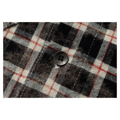 Black and White Distressed Frayed Shirt