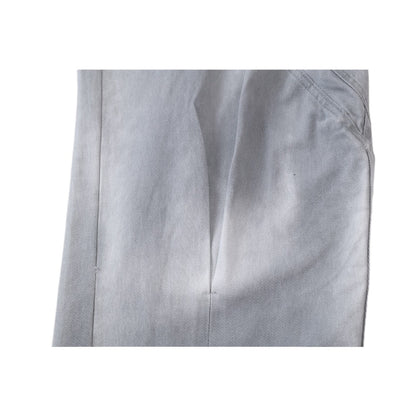 Retro Distressed Gray Oversized Balloon Jeans