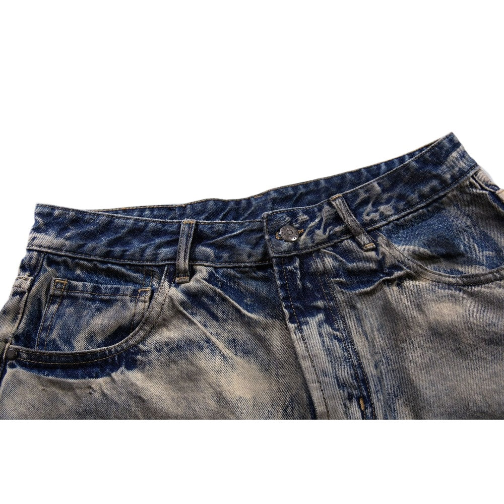 Bleached Marble Baggy Jeans