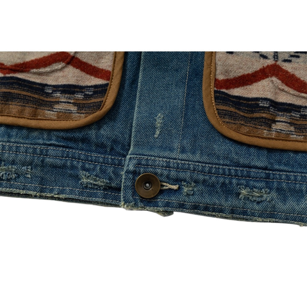 Navajo Denim Trim Vintage Jacket