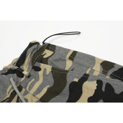 Camo Paratrooper Loose Wide Leg Pants - Thrashink