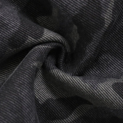 Camouflage Cargo Capri Denim Shorts - Thrashink