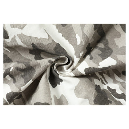 Camouflage Faux Shearling Collar Jacket - Thrashink