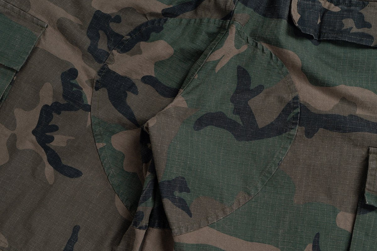 Camouflage Layered Waist Cargo Pants - Thrashink