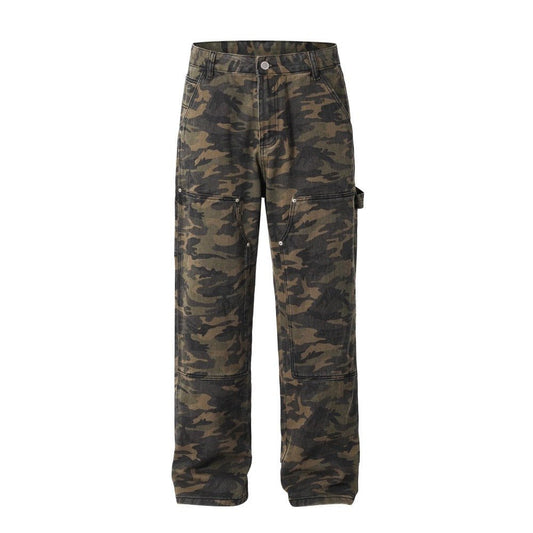 Camouflage Paratrooper Casual Cargo Pants - Thrashink