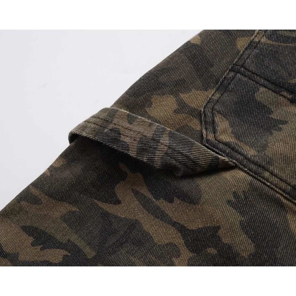 Camouflage Paratrooper Casual Cargo Pants - Thrashink