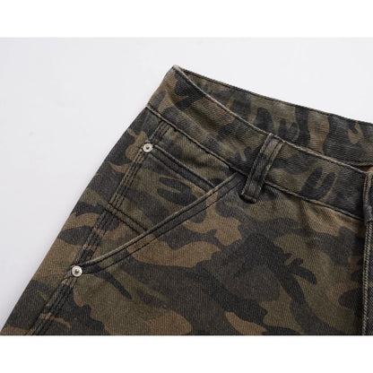 Camouflage Paratrooper Casual Cargo Pants - Thrashink