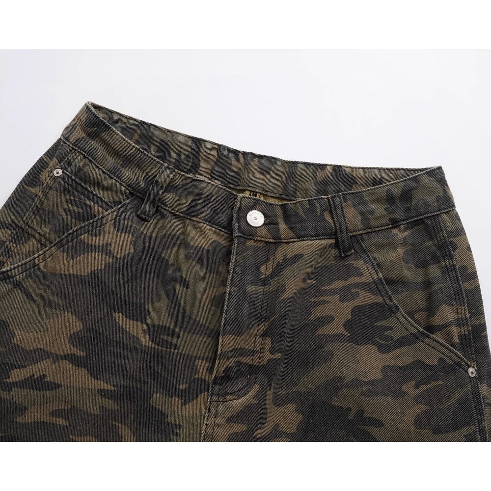 Camouflage Paratrooper Casual Cargo Pants - Thrashink