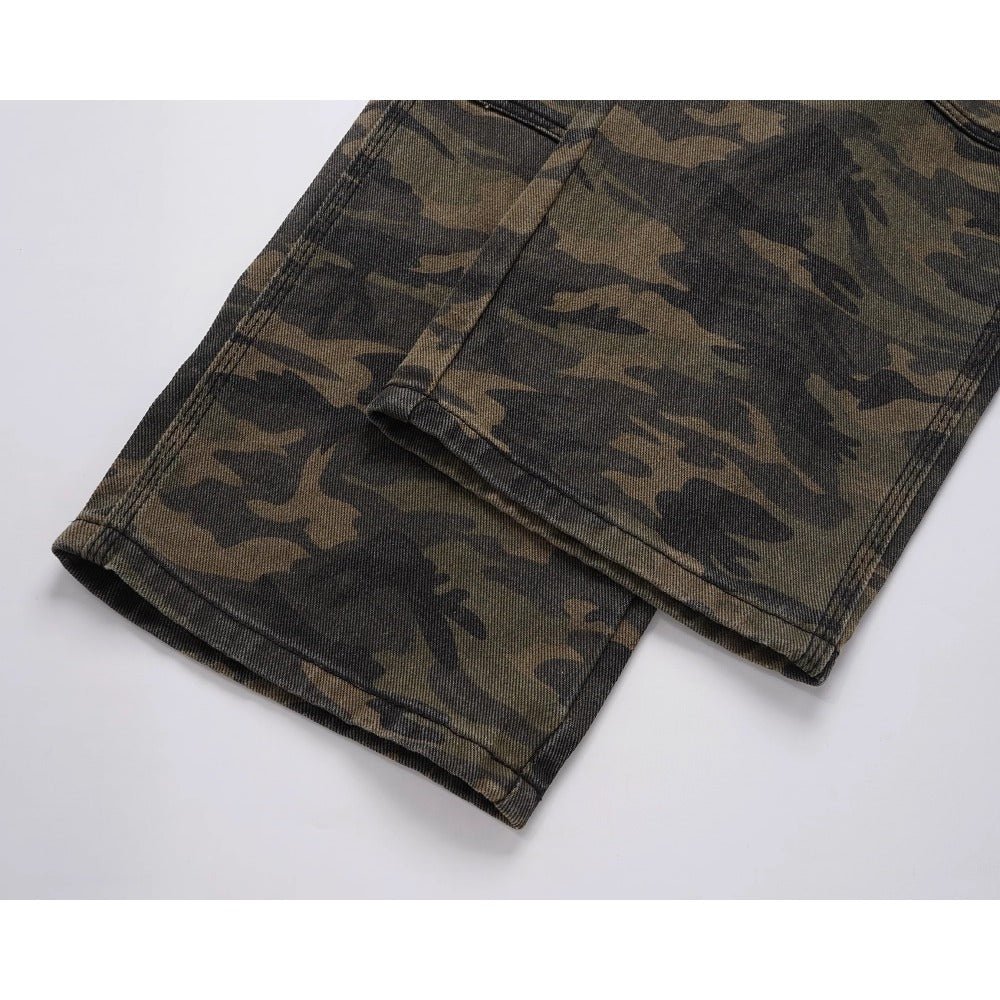Camouflage Paratrooper Casual Cargo Pants - Thrashink
