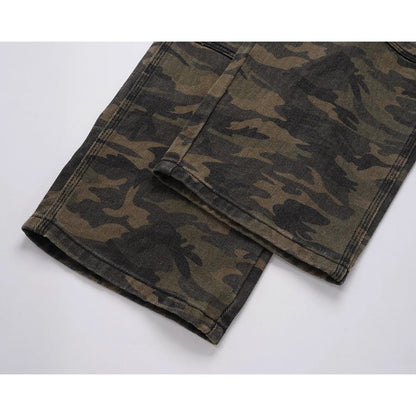 Camouflage Paratrooper Casual Cargo Pants - Thrashink