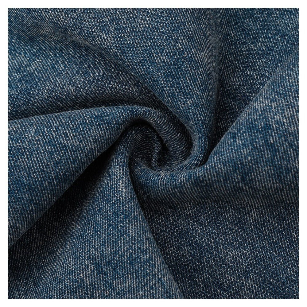 Camouflage Patchwork Denim Cargo Pants - Thrashink