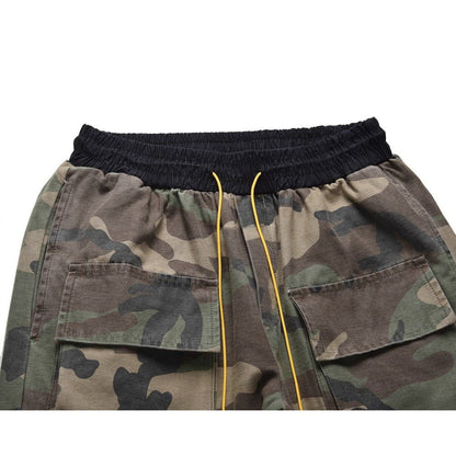 Camouflage Snap - button Hem Cargo Pant - Thrashink