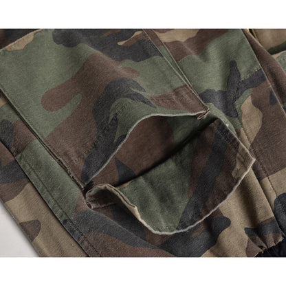 Camouflage Snap - button Hem Cargo Pant - Thrashink