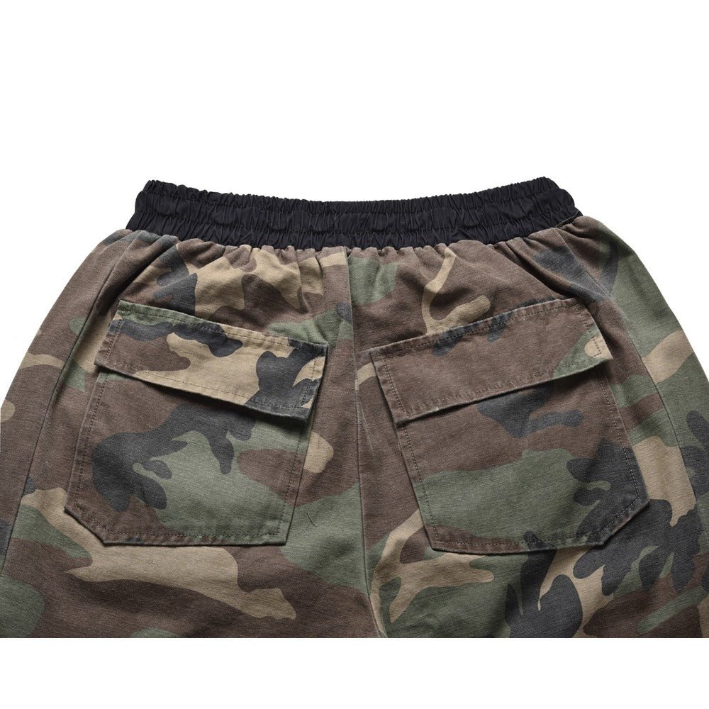Camouflage Snap - button Hem Cargo Pant - Thrashink