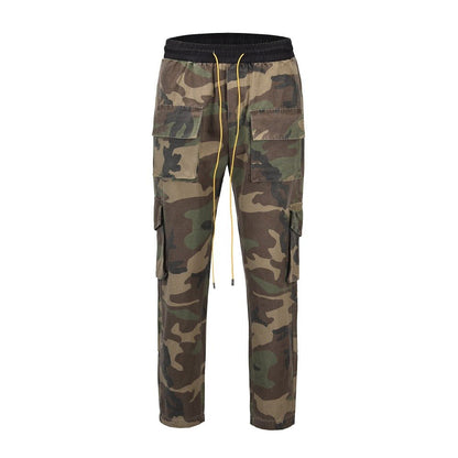 Camouflage Snap - button Hem Cargo Pant - Thrashink