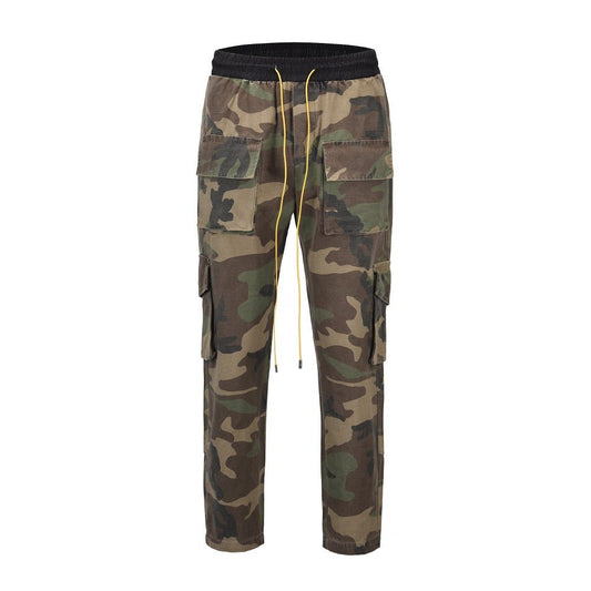 Camouflage Snap - button Hem Cargo Pant - Thrashink