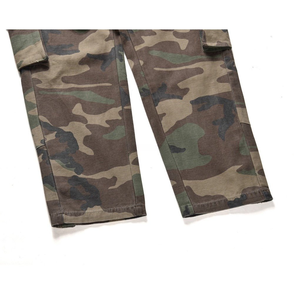 Camouflage Snap - button Hem Cargo Pant - Thrashink